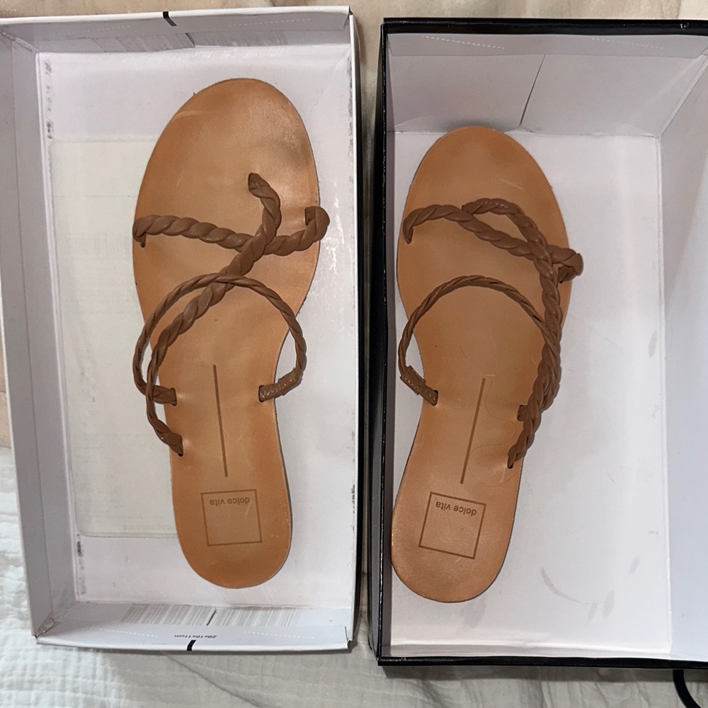 Dolce Vita Tan Braided Sandals